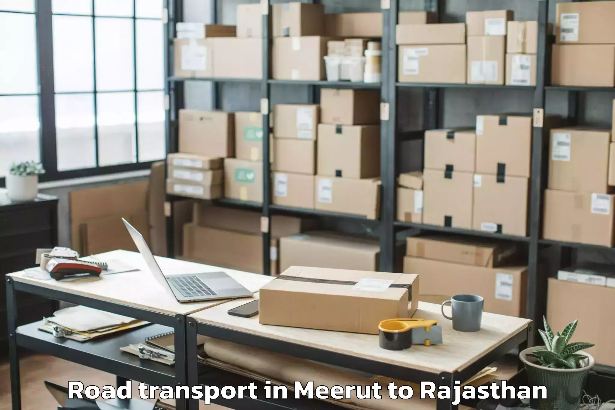 Professional Meerut to Dausa Road Transport